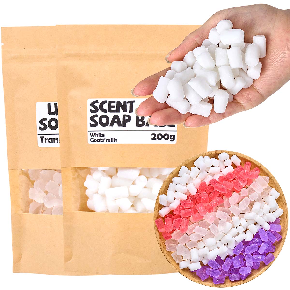 Soap Making Glycerin Base - 200 г цветная основа для мыла