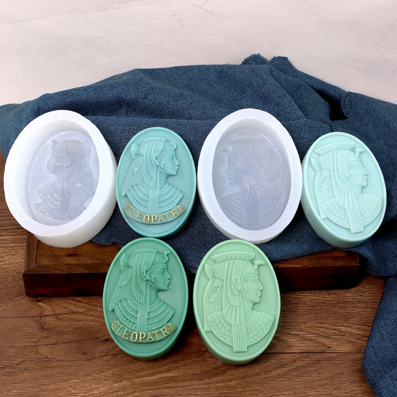 Quality Soap Making Kit - Силиконовая форма для свечей Клеопатра, 3D