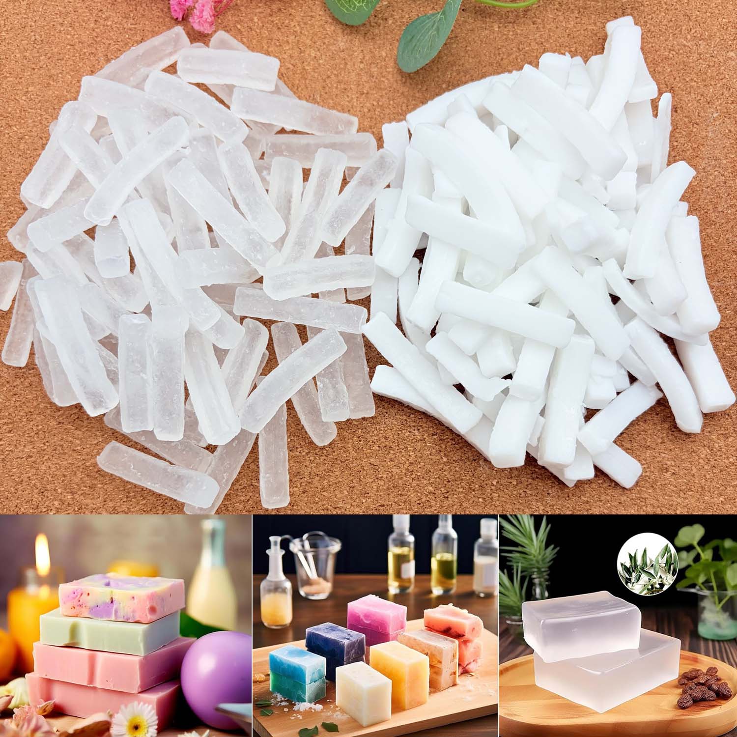 Soap Making Kit Organic - 250 г прозрачной мыльной основы для