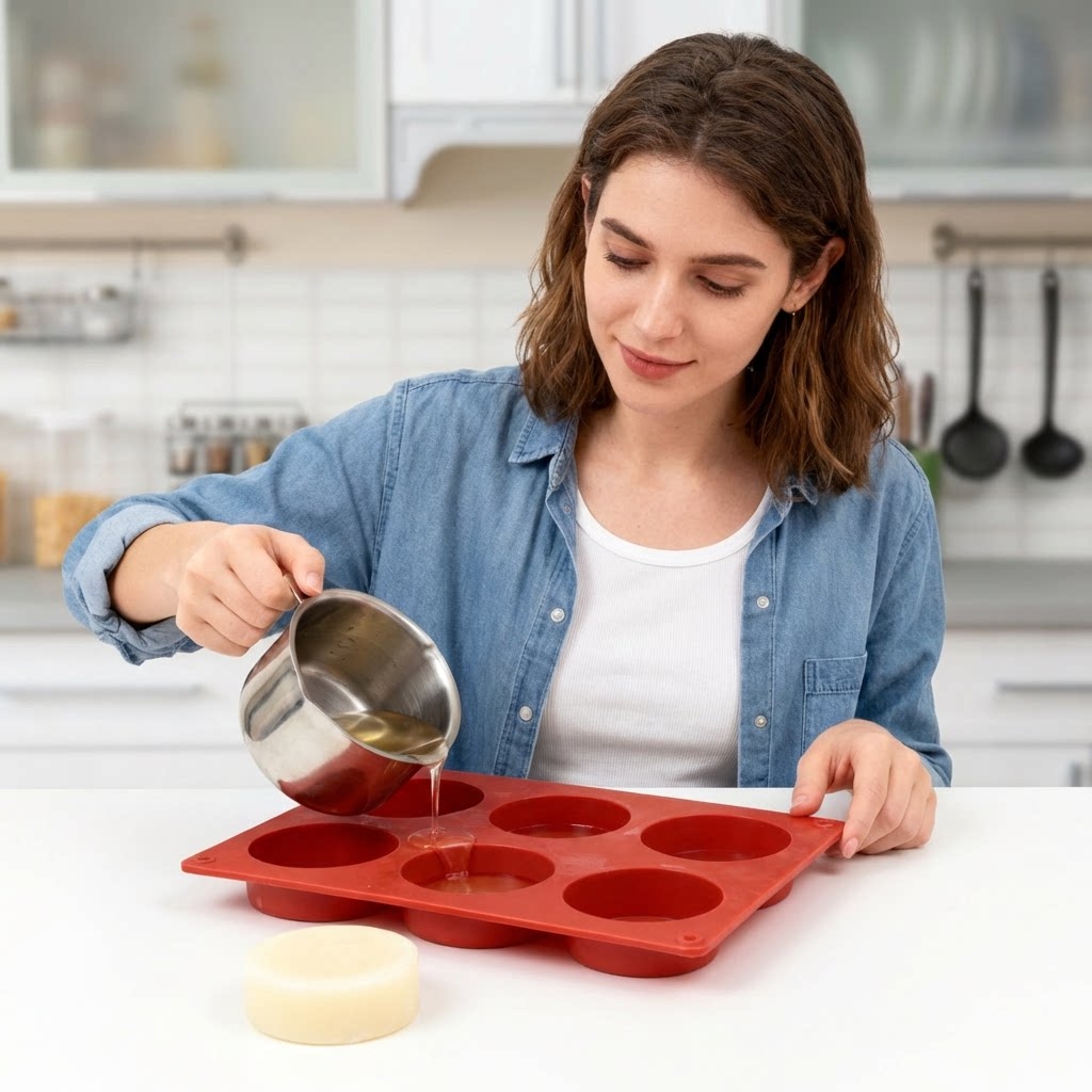 Круглая силиконовая форма для  – обзор и цена Soap Making Easy